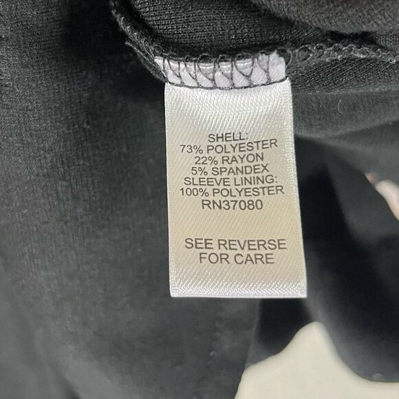 Cato Blazer Women’s Black Notched Lapel One Button Business Casual Jacket Small - Picture 9 of 10